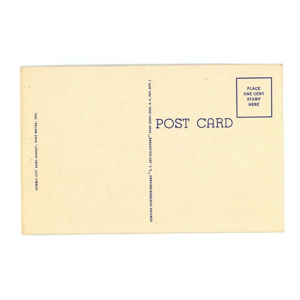 Vintage Postcard Fort Wayne Indiana Municipal Plant Reservoir USA Unposted‎